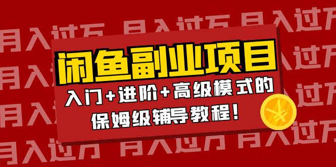 【副业项目4218期】闲鱼无货源项目月入过万：入门+进阶+高级模式的保姆级辅导教程！-聚英社副业网