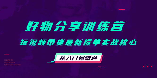 【副业项目4585期】好物分享训练营：短视频带货最新爆单实战核心，从入门到精通-聚英社副业网