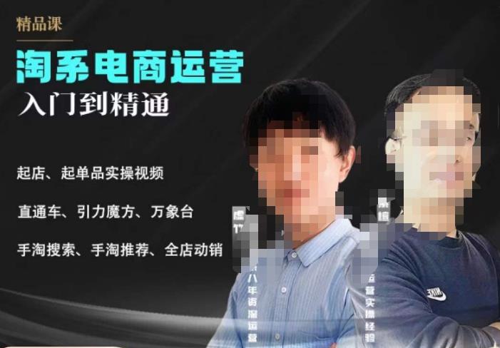 【副业项目6098期】2023手淘搜索实操课+体系化课程，​起店起单品实操视频课程-聚英社副业网
