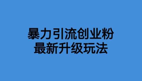 【副业项目6372期】价值1980一千个野路子暴力引流最新升级玩法【揭秘】-聚英社副业网