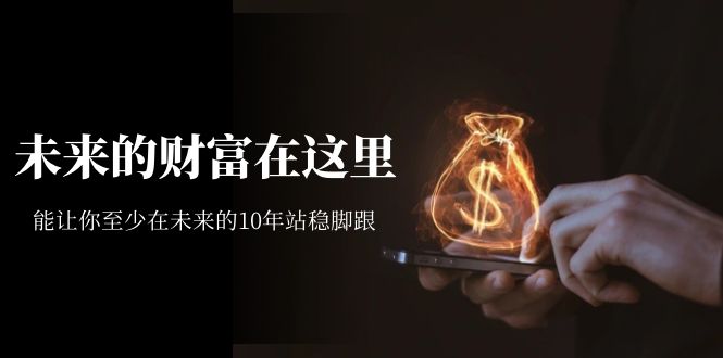 【副业项目7298期】某收费文章《未来的财富在这里》能让你至少在未来的10年站稳脚跟-聚英社副业网