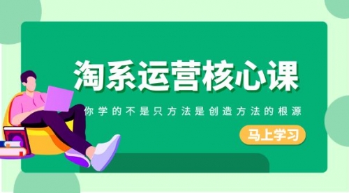 【副业项目8556期】淘系-运营核心课，你学的不是只方法是创造方法的根源-聚英社副业网