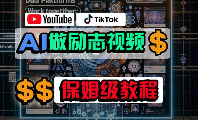 利用AI制作励志视频，在YouTube和TikTok赚钱，小白可做（附工具）-聚英社副业网