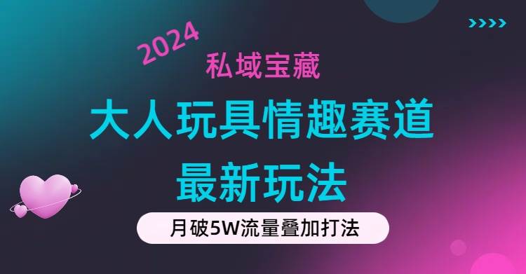 私域宝藏：大人玩具情趣赛道合规新玩法，零投入，私域超高流量成单率高-聚英社副业网