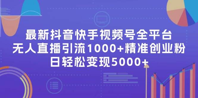 最新抖音快手视频号全平台无人直播引流1000+精准创业粉，日轻松变现5000+-聚英社副业网