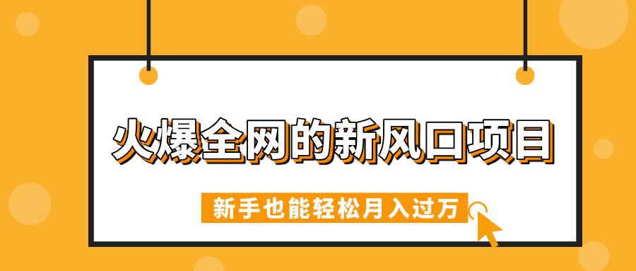火爆全网的新风口项目，借助人工智能AI算命，精准预测命运，新手也能轻松月入过万-聚英社副业网