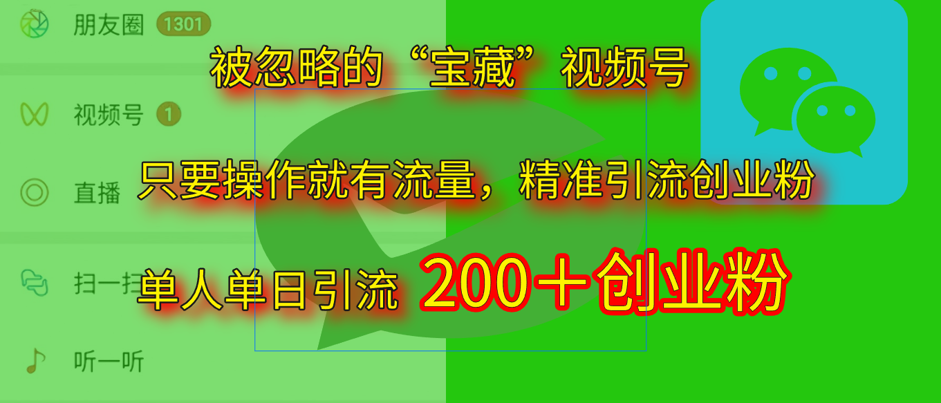 2025.5月最新被忽略的“宝藏”视频号，精准日引流200+-聚英社副业网